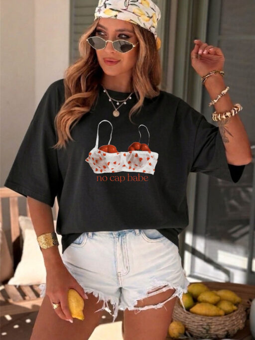 Oversized T-shirt No Cap Babe