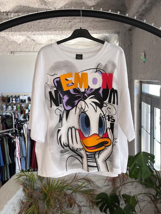Oversized T-Shirt Daisy Duck Pop Art