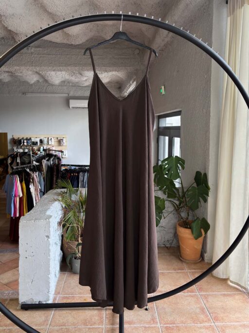 Maxi Plus Size Φόρεμα Με Τιράντες