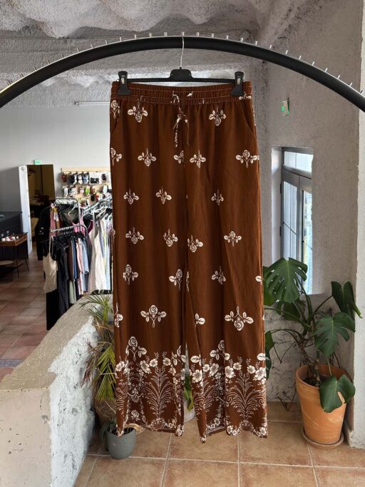 Boho Παντελόνα Floral Border