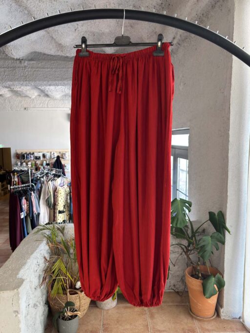 Plus Size Balloon Παντελόνα Με Λάστιχο