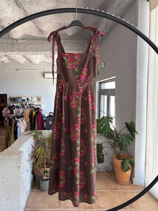 Rosalie Midi Φόρεμα Με Δέσιμο Στους Ώμους