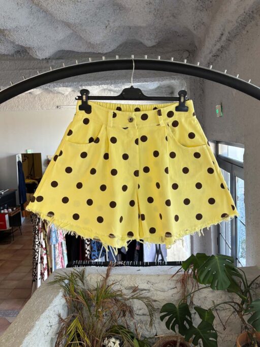 Luna Pois Denim Shorts Με Ξέφτια