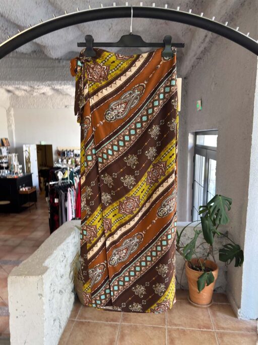Maxi Φούστα Παρεό Ethnic με Κρουαζέ Δέσιμο