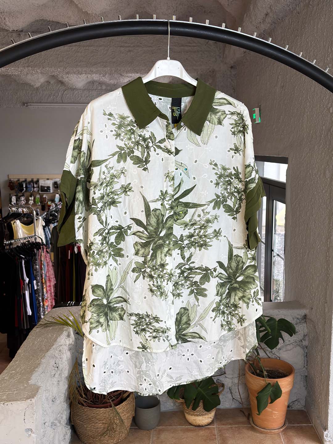 l prasino floral kipour poukamiso