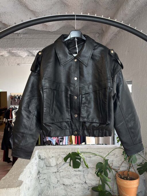 Oversized Jacket Δερματίνη Street Cargo Μαύρο