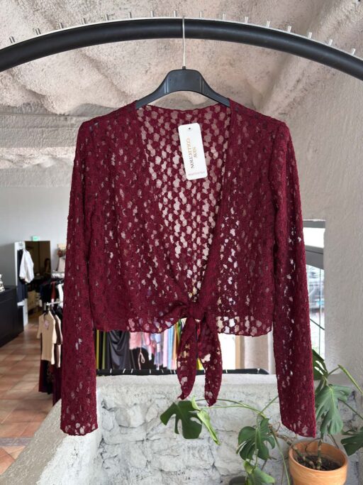 Lace Tie Cardigan – Δαντελένια Ζακέτα με Δέσιμο