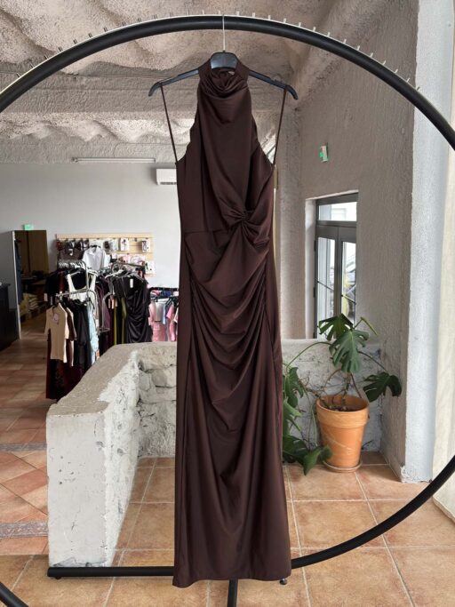 Twist Drape Maxi Φόρεμα