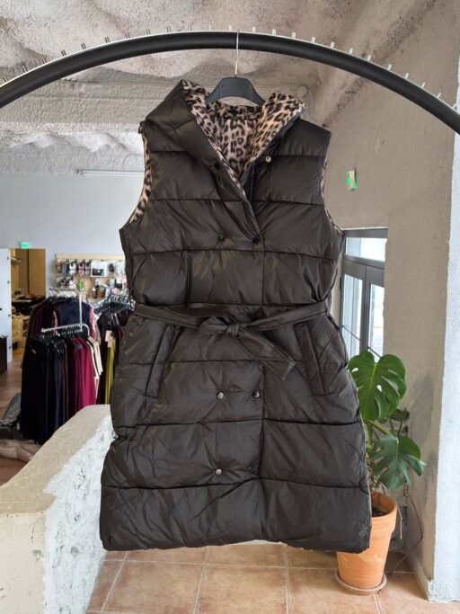 Double Face Leo Αμάνικο Puffer Μπουφάν