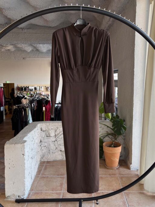 Sculpted Waist Midi Φόρεμα