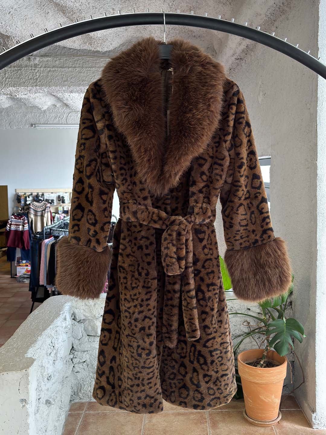 q leopard print gouna