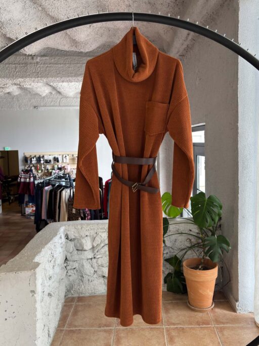 Urban Corduroy Ζιβάγκο Φόρεμα με Ζώνη