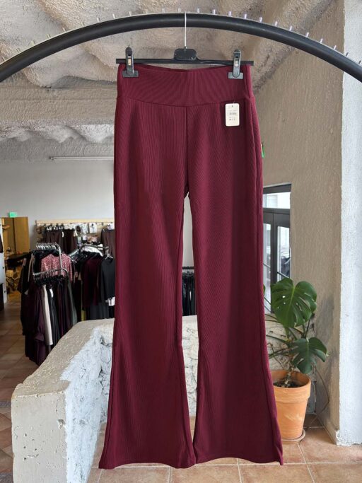 Cozy Rib Flare Κολάν Καμπάνα με Fleece Επένδυση